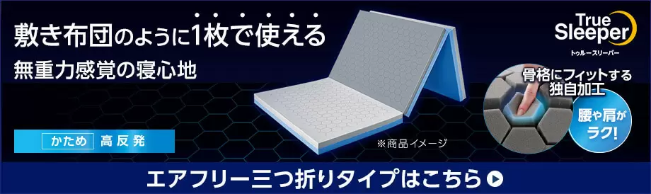 公式】トゥルースリーパー プレミアリッチ三つ折りタイプ（柔らかめ
