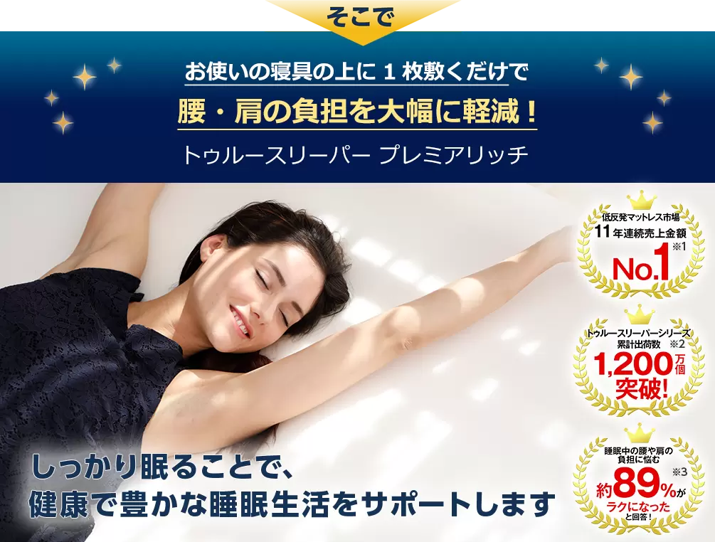 公式】トゥルースリーパー プレミアリッチpr.2（柔らかめ・低反発 