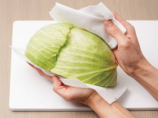 2.水気はよく切っておく