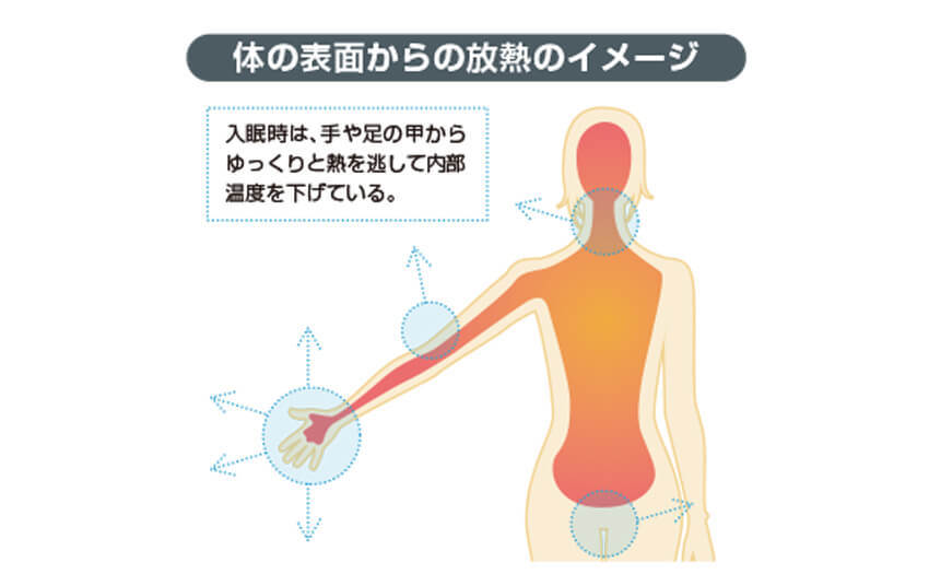 体の表面からの放熱のイメージ