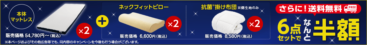 トゥルースリーパー プレミアメルティストが6点セットでなんと半額！さらに送料無料！