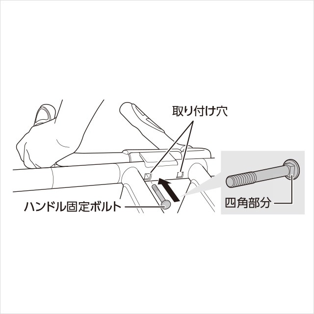 5.ハンドルをメインフレームに取り付ける(2)|アブクラッシャー(腹筋マシン)の組み立て方