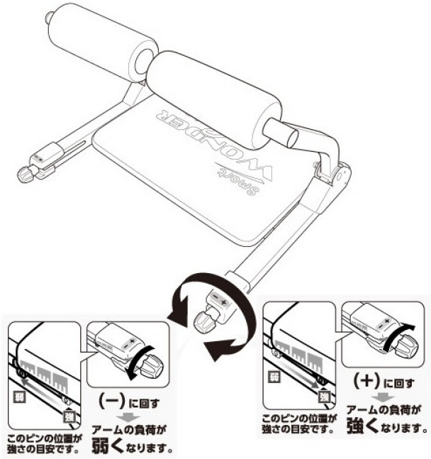 アームの負荷を調整する｜ワンダーコア スマートの組み立て方