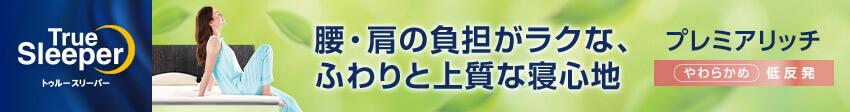 トゥルースリーパー プレミアリッチpr.3（柔らかめ・低反発マットレス）