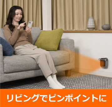 リビングでピンポイントに