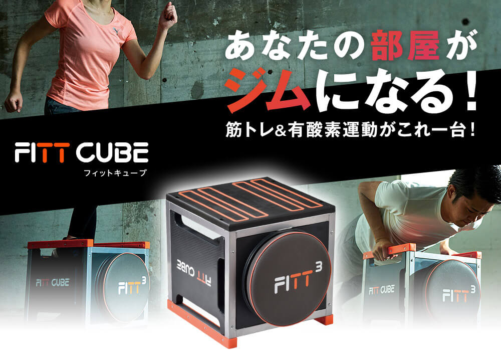 FITT CUBE フィットキューブ あなたの部屋がジムになる! 筋トレ&有酸素運動がこれ一台!