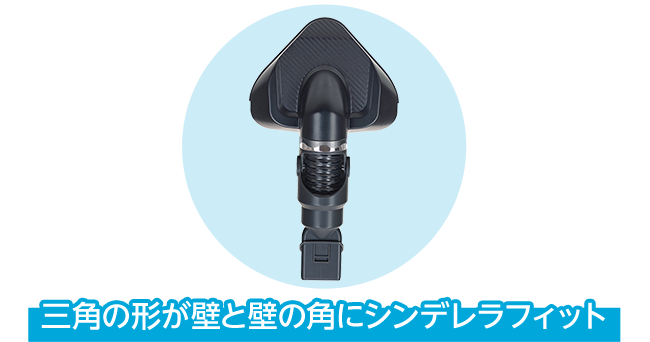 三角の形が壁と壁の角にシンデレラフィット