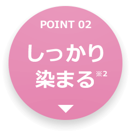 POINT 02 しっかり染まる※2