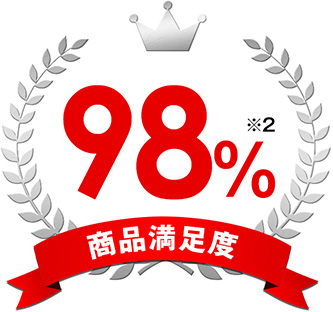 商品満足度98%※2