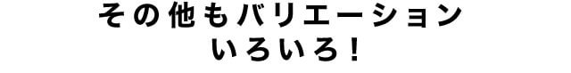 その他もバリエーションいろいろ!
