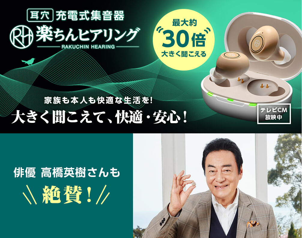 公式】楽ちんヒアリング SA-01（耳穴型集音器）｜ショップジャパン