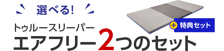 選べる! トゥルースリーパーエアフリー2つのセット+特典セット