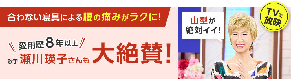 愛用歴8年以上 歌手 瀬川瑛子さんも大絶賛！山型が絶対イイ！ TVで放映