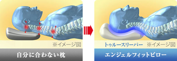 トゥルースリーパー エンジェルフィットピロー ショップジャパン公式 通販 低反発 枕