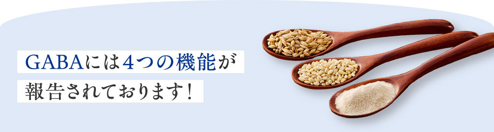 GABAには4つの機能が報告されております！