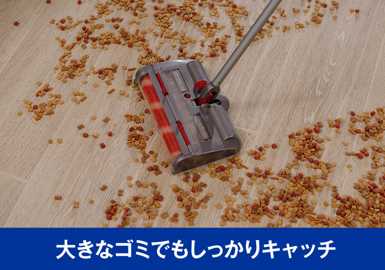 大きなゴミでもしっかりキャッチ