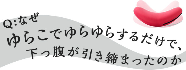 Q:なぜ ゆらこでゆらゆらするだけで、下っ腹が引き締まったのか