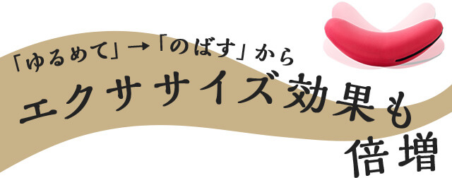 「ゆるめて」→「のばす」からエクササイズ効果も倍増