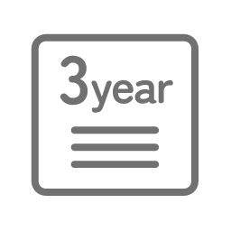 3年間長期保証のアイコン