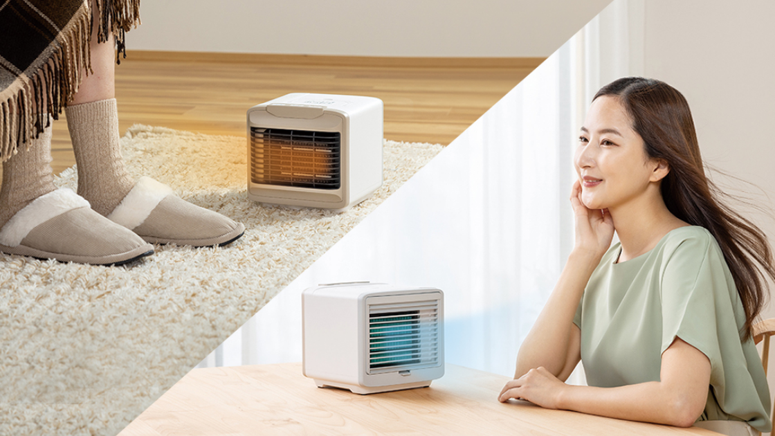 ここだん ヒートクールワン 冬利用と夏利用のイメージ