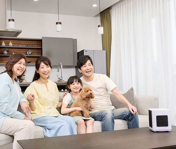 ここひえR8 リビングでの利用イメージ