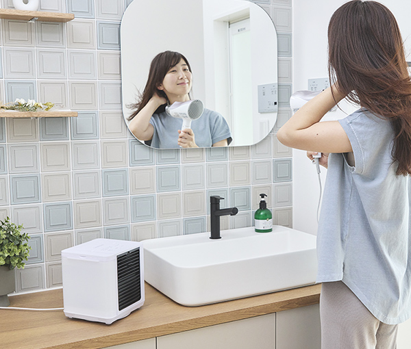ここひえR8 洗面所での利用イメージ