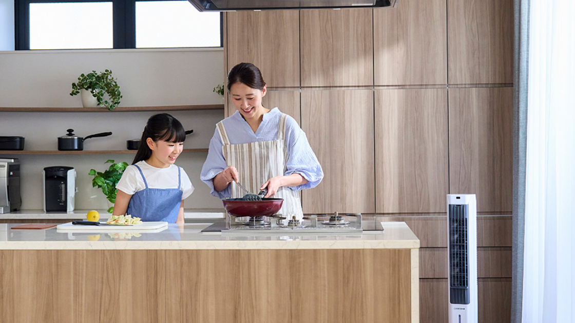 ここひえ タワー T3 キッチンでの使用イメージ