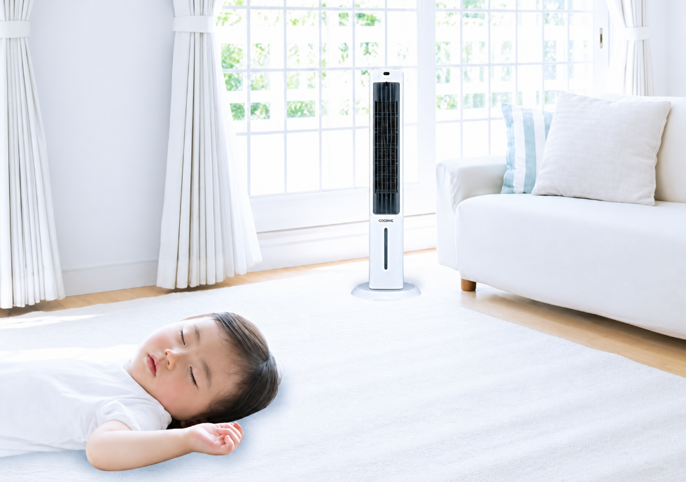ここひえ タワー T3 と眠る赤ちゃんのイメージ