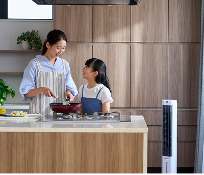 ここひえ タワー T3 キッチンでの使用イメージ