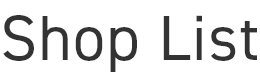 Shop List