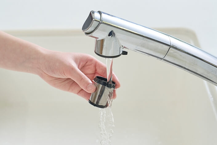 インビクタスワンエアーのフィルター水洗いイメージ