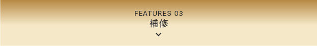 FEATURES 03 補修