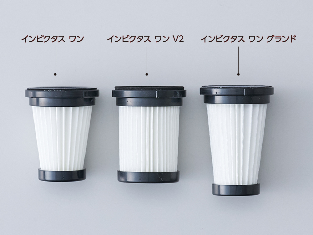 インビクタスワンV2とインビクタスワンの紙フィルター