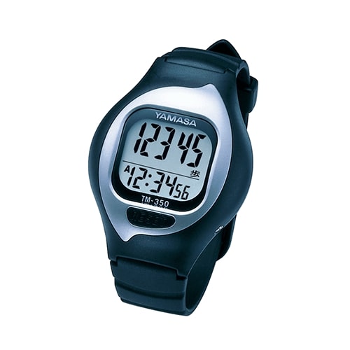 健康ウォッチシンプル操作で使いやすい、スタイリッシュなフォルムの腕時計式万歩計。