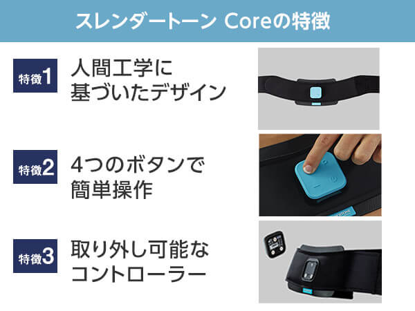 スレンダートーン コア SLENDERTONE CORE 巻くだけ腹筋 公式 