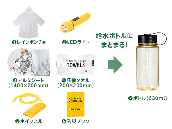 公式】防災備蓄ボトル7点セット｜ショップジャパン テレビショッピング