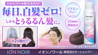 公式】イオンノワール 美容泡カラーシャンプー｜ショップジャパン