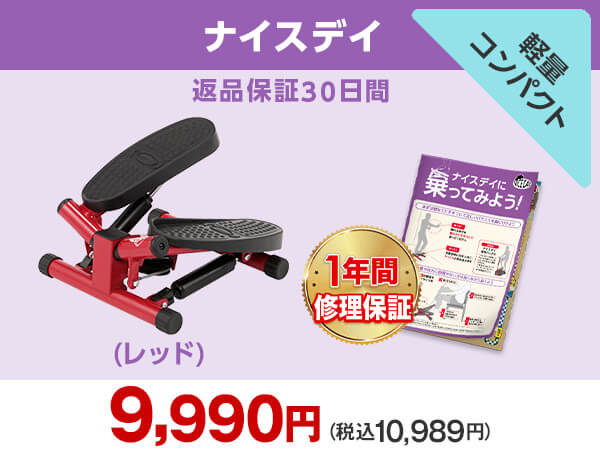 ショップジャパン 健康ステッパー ナイスデイ レッド