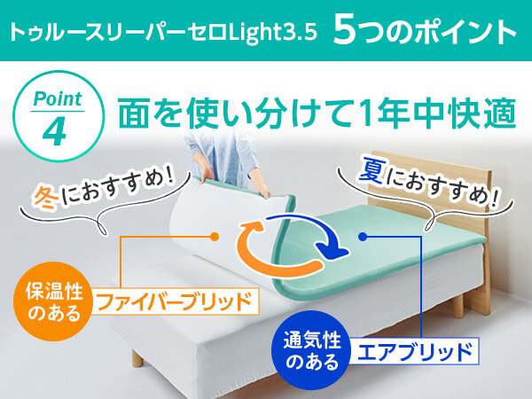 公式】トゥルースリーパー セロ Light3.5（高反発マットレス）｜厚さや 
