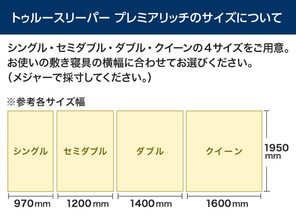 公式】トゥルースリーパー プレミアリッチpr.3（柔らかめ・低反発